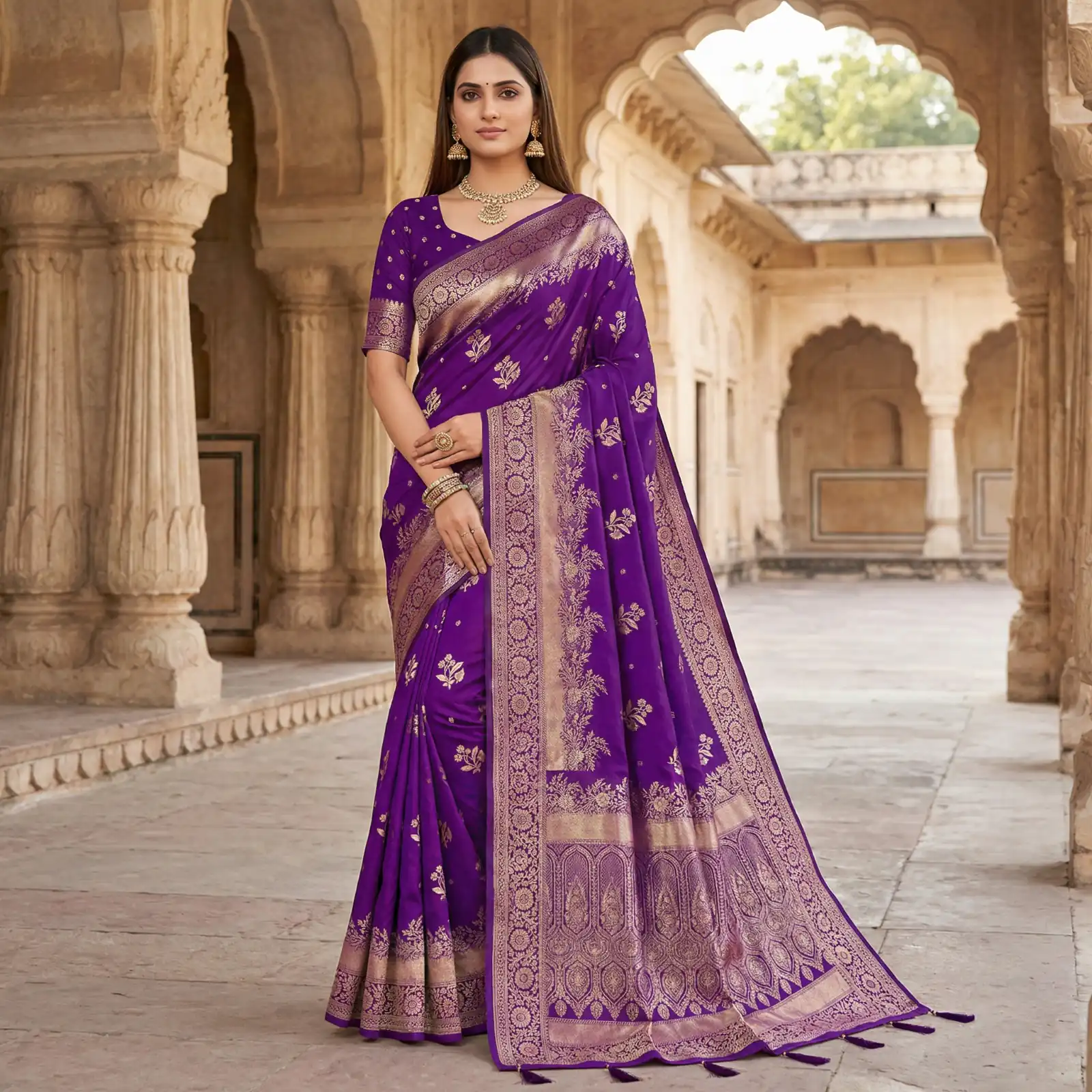 MB 39 Purple Color Banarasi Saree with Zari Work & Lace Work. Introductory Price ₹1899. Delivery 4-6 Working Days. Shop now. | Creative Sarees, Bollywood Sarees, Designer Sarees, Embroidered Sarees, Ethnic Saree, Modern Digital sarees, Party Wear Sarees, Sarees