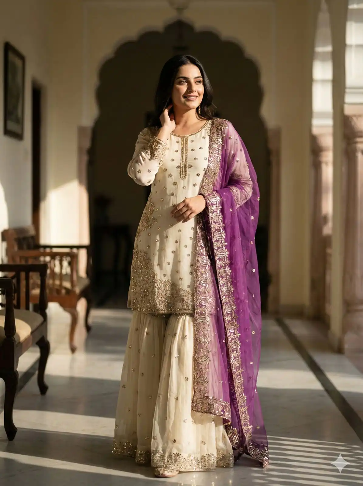 JF 041 Purple Fendy Silk Salwar Suitwith Embroidery Work & Lace Work. Now at just ₹2149. Delivery 4-6 Working Days. Shop now. | Casual Suits, Jump Suits, Creative suits, Designer Suits, Palazzo Suits, Party Wear Suits, Patiala Suits, Salwar suit, Straight Suits