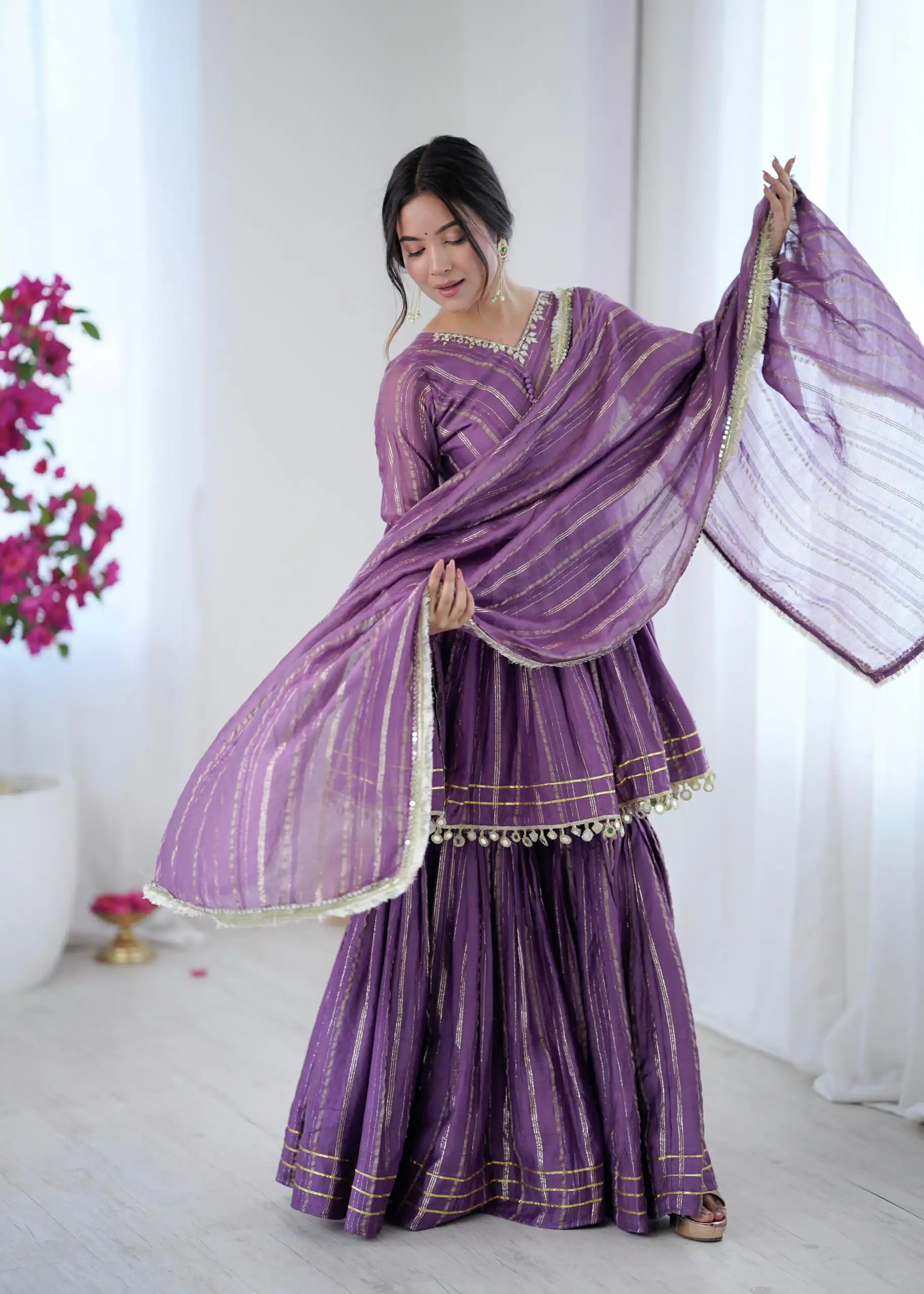 SRK 5300 Purple Mal Chanderi With Lace Work & Mirror Work Salwar Suit . Get it for ₹2099. Delivery 4-6 Working Days. Shop now. | Casual Suits, Jump Suits, Tops & Bottoms, Track Suits, Trendy Wear, Creative suits, Designer Suits, Palazzo Suits, Party Wear Suits, Patiala Suits, Salwar suit, Straight Suits
