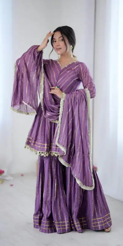 SRK 5300 Purple Mal Chanderi With Lace Work & Mirror Work Salwar Suit . Get it for ₹2099. Delivery 4-6 Working Days. Shop now. | Casual Suits, Jump Suits, Tops & Bottoms, Track Suits, Trendy Wear, Creative suits, Designer Suits, Palazzo Suits, Party Wear Suits, Patiala Suits, Salwar suit, Straight Suits