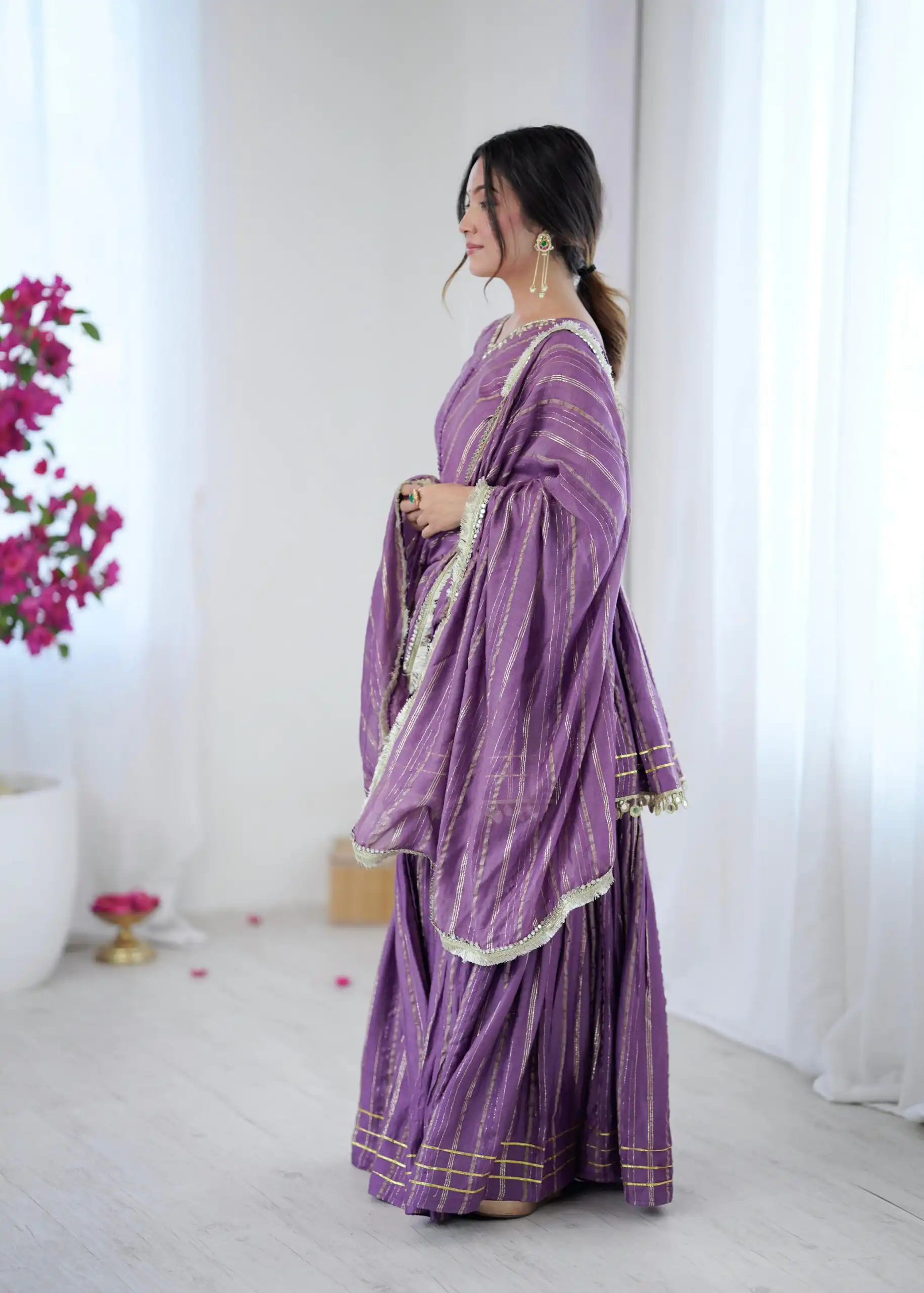 SRK 5300 Purple Mal Chanderi With Lace Work & Mirror Work Salwar Suit . Get it for ₹2099. Delivery 4-6 Working Days. Shop now. | Casual Suits, Jump Suits, Tops & Bottoms, Track Suits, Trendy Wear, Creative suits, Designer Suits, Palazzo Suits, Party Wear Suits, Patiala Suits, Salwar suit, Straight Suits