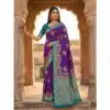MB 50 Purple Pashmina Silk Saree with Lace Work & Lace Border. Online Festive Deal ₹2399. Delivery 4-6 Working Days. Shop now. | Creative Sarees, Bollywood Sarees, Designer Sarees, Embroidered Sarees, Ethnic Saree, Modern Digital sarees, Party Wear Sarees, Sarees
