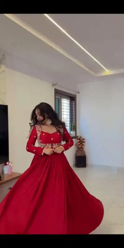 RTC 5950 Red Red Chinon Salwar Suit with Mirror Work & Lace Work. Grab it for ₹1999. Delivery 4-6 Working Days. Shop now. | Casual Suits, Jump Suits, Creative suits, Designer Suits, Palazzo Suits, Party Wear Suits, Patiala Suits, Salwar suit, Straight Suits