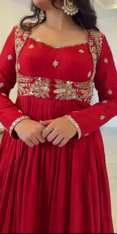 RTC 5950 Red Red Chinon Salwar Suit with Mirror Work & Lace Work. Grab it for ₹1999. Delivery 4-6 Working Days. Shop now. | Casual Suits, Jump Suits, Creative suits, Designer Suits, Palazzo Suits, Party Wear Suits, Patiala Suits, Salwar suit, Straight Suits