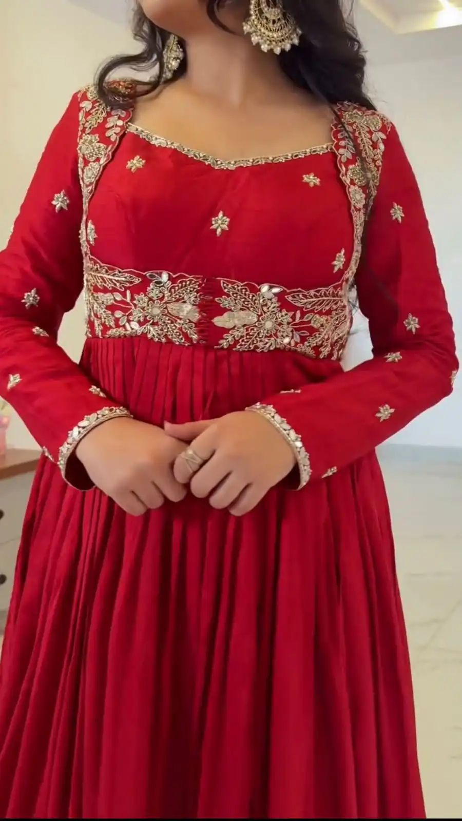 RTC 5950 Red Red Chinon Salwar Suit with Mirror Work & Lace Work. Grab it for ₹1999. Delivery 4-6 Working Days. Shop now. | Casual Suits, Jump Suits, Creative suits, Designer Suits, Palazzo Suits, Party Wear Suits, Patiala Suits, Salwar suit, Straight Suits
