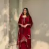 VLM 322 Red Georgette Salwar Suit Perfect for Wedding, Party, Housewarming, Durga Puja, Festival Celebrations – . Grab it for ₹1949. Delivery 4-6 Workin | Casual Suits, Jump Suits, Creative suits, Designer Suits, Palazzo Suits, Party Wear Suits, Patiala Suits, Salwar suit, Straight Suits