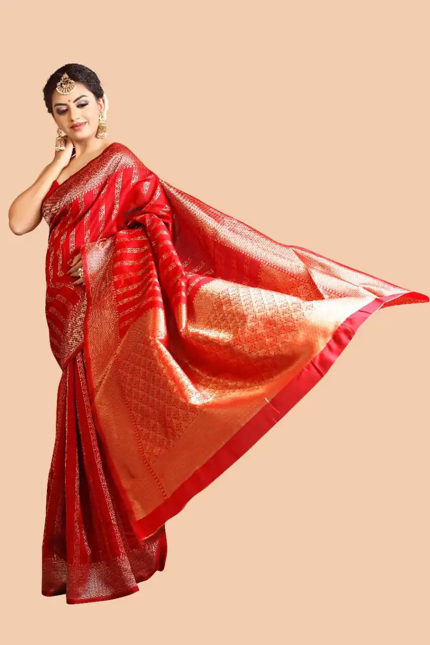 KPR 031 Red Color Soft Lichi Silk Saree with Lace Border & Lace Work. Best Price ₹1349. Delivery 4-6 Working Days. Shop now. | Creative Sarees, Bollywood Sarees, Designer Sarees, Embroidered Sarees, Ethnic Saree, Modern Digital sarees, Party Wear Sarees, Sarees