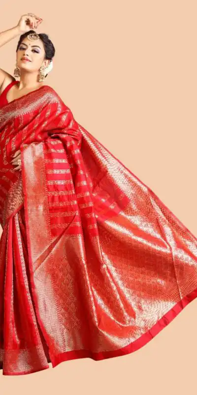 KPR 031 Red Color Soft Lichi Silk Saree with Lace Border & Lace Work. Best Price ₹1349. Delivery 4-6 Working Days. Shop now. | Creative Sarees, Bollywood Sarees, Designer Sarees, Embroidered Sarees, Ethnic Saree, Modern Digital sarees, Party Wear Sarees, Sarees