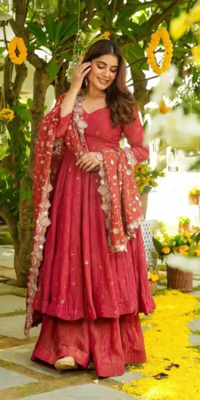 JF 031 Red Color Simmar Silk Anarkali Suit with Embroidery Work. Online Get it for ₹2399. Delivery 4-6 Working Days. Shop now. | Anarkali Suits, Bollywood Anarkali, Creative-Anarkali, Designer Anarkali, Embroidered Anarkali, Party Wear Anarkali