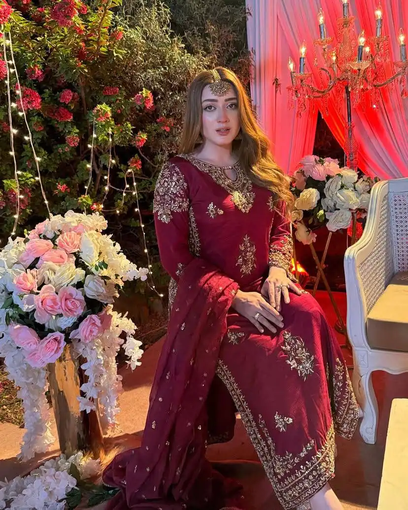 ST 192 Red Vichitra Silk Salwar Suit with Embroidery Work. Wedding, Party, Festive, Events, Grab it for ₹2049. Delivery 4-6 Working Days. Shop now. | Casual Suits, Jump Suits, Creative suits, Designer Suits, Palazzo Suits, Party Wear Suits, Patiala Suits, Salwar suit, Straight Suits