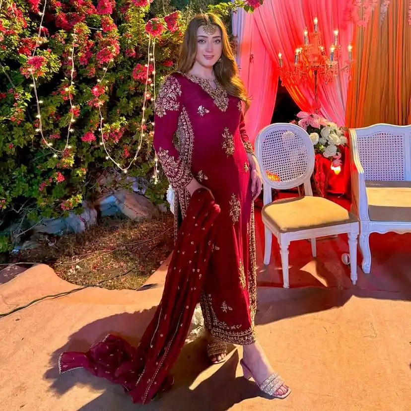 ST 192 Red Vichitra Silk Salwar Suit with Embroidery Work. Wedding, Party, Festive, Events, Grab it for ₹2049. Delivery 4-6 Working Days. Shop now. | Casual Suits, Jump Suits, Creative suits, Designer Suits, Palazzo Suits, Party Wear Suits, Patiala Suits, Salwar suit, Straight Suits