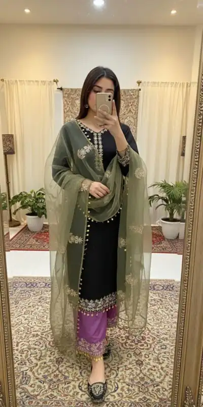 DB 35 Black Color Roman Silk Salwar Suit with Embroidery Work. Available at ₹2049 only. Delivery 4-6 Working Days. Shop now. | Casual Suits, Jump Suits, Creative suits, Designer Suits, Palazzo Suits, Party Wear Suits, Patiala Suits, Salwar suit, Straight Suits