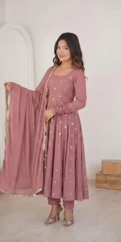 SRK 5330 Peach Color Roman Silk Salwar Suit with Embroidery Work. Available at ₹2099 only. Delivery 4-6 Working Days. Shop now. | Casual Suits, Jump Suits, Creative suits, Designer Suits, Palazzo Suits, Party Wear Suits, Patiala Suits, Salwar suit, Straight Suits