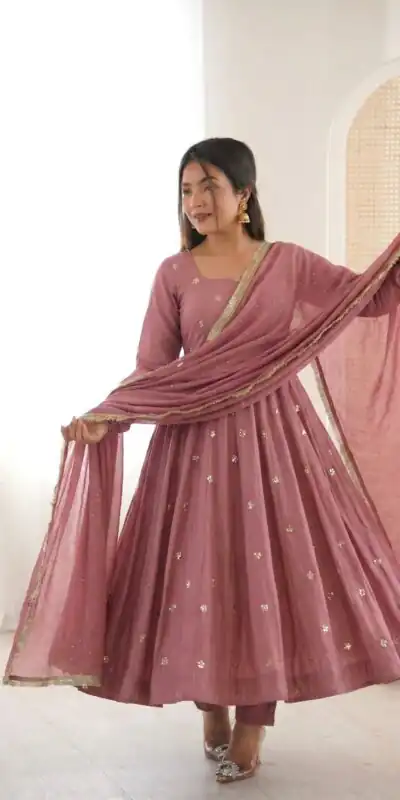 SRK 5330 Peach Color Roman Silk Salwar Suit with Embroidery Work. Available at ₹2099 only. Delivery 4-6 Working Days. Shop now. | Casual Suits, Jump Suits, Creative suits, Designer Suits, Palazzo Suits, Party Wear Suits, Patiala Suits, Salwar suit, Straight Suits