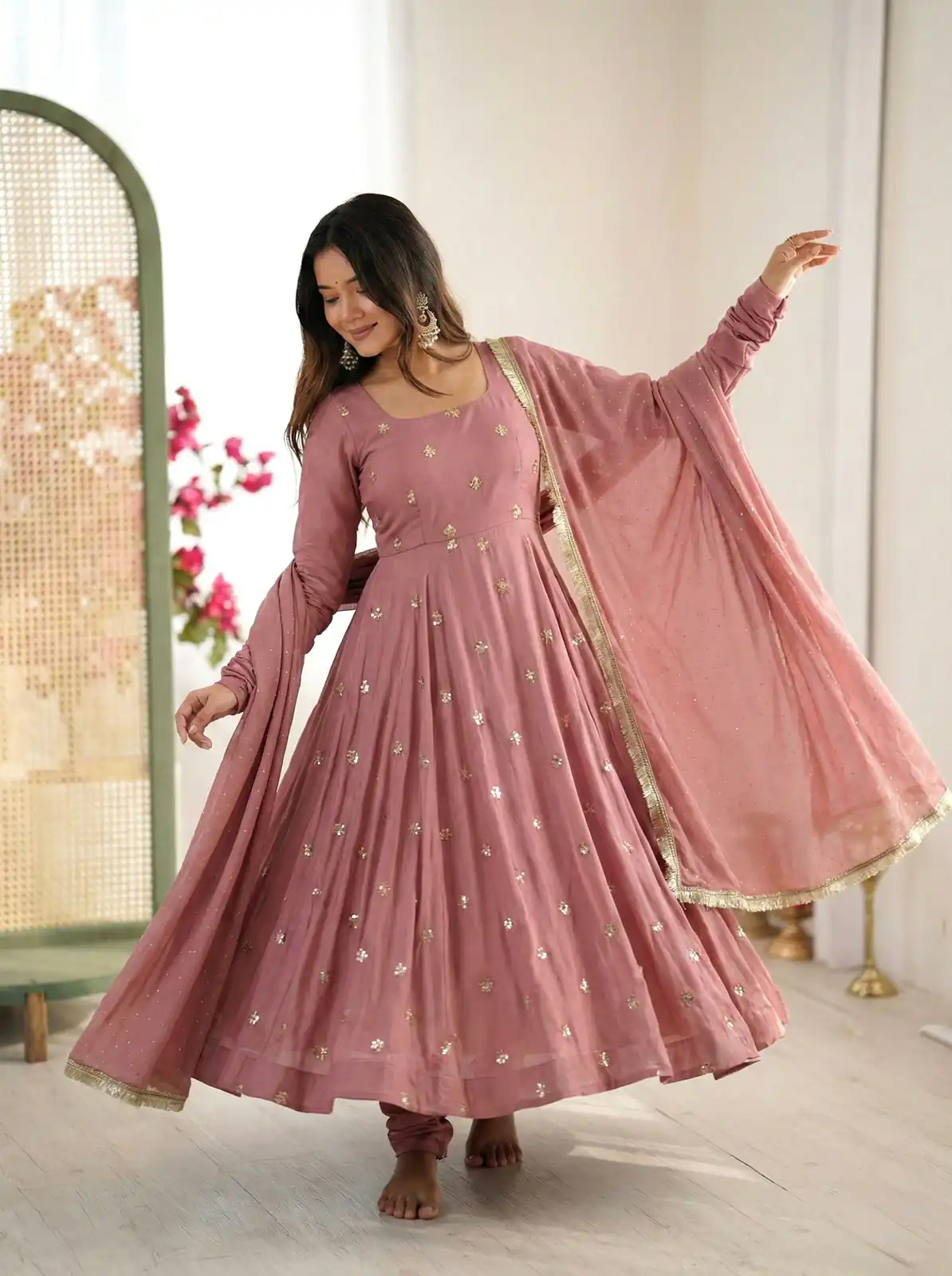 SRK 5330 Peach Color Roman Silk Salwar Suit with Embroidery Work. Available at ₹2099 only. Delivery 4-6 Working Days. Shop now. | Casual Suits, Jump Suits, Creative suits, Designer Suits, Palazzo Suits, Party Wear Suits, Patiala Suits, Salwar suit, Straight Suits