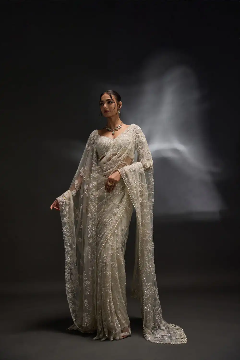 DF 3470 Silver Mono Net Saree Silver with Embroidery Work & Sequins Work. Festive Deal ₹1799. Delivery 4-6 Working Days. Shop now. | Creative Sarees, Bollywood Sarees, Designer Sarees, Embroidered Sarees, Ethnic Saree, Modern Digital sarees, Party Wear Sarees, Sarees