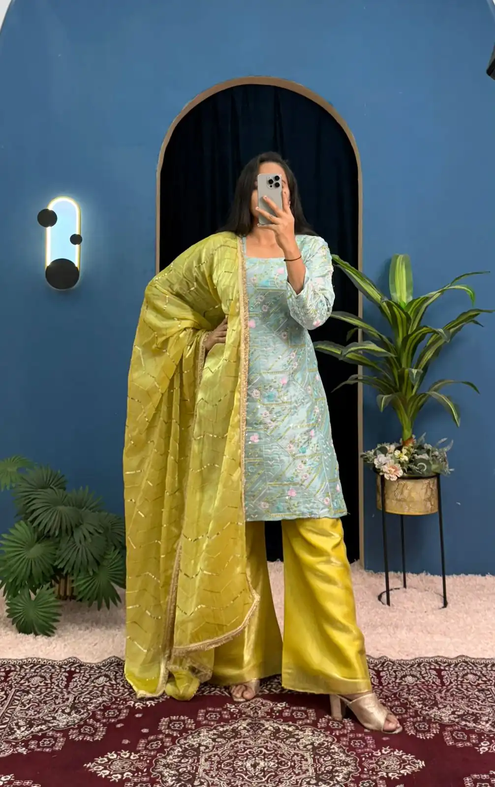 ST 1099 Sky Blue Zimmy Silk Salwar Suit Perfect for Wedding, Party, Karwa Chauth, Haldi, Eid – . Special Price ₹2449. Delivery 4-6 Working Days. Shop no | Casual Suits, Jump Suits, Creative suits, Designer Suits, Palazzo Suits, Party Wear Suits, Patiala Suits, Salwar suit, Straight Suits