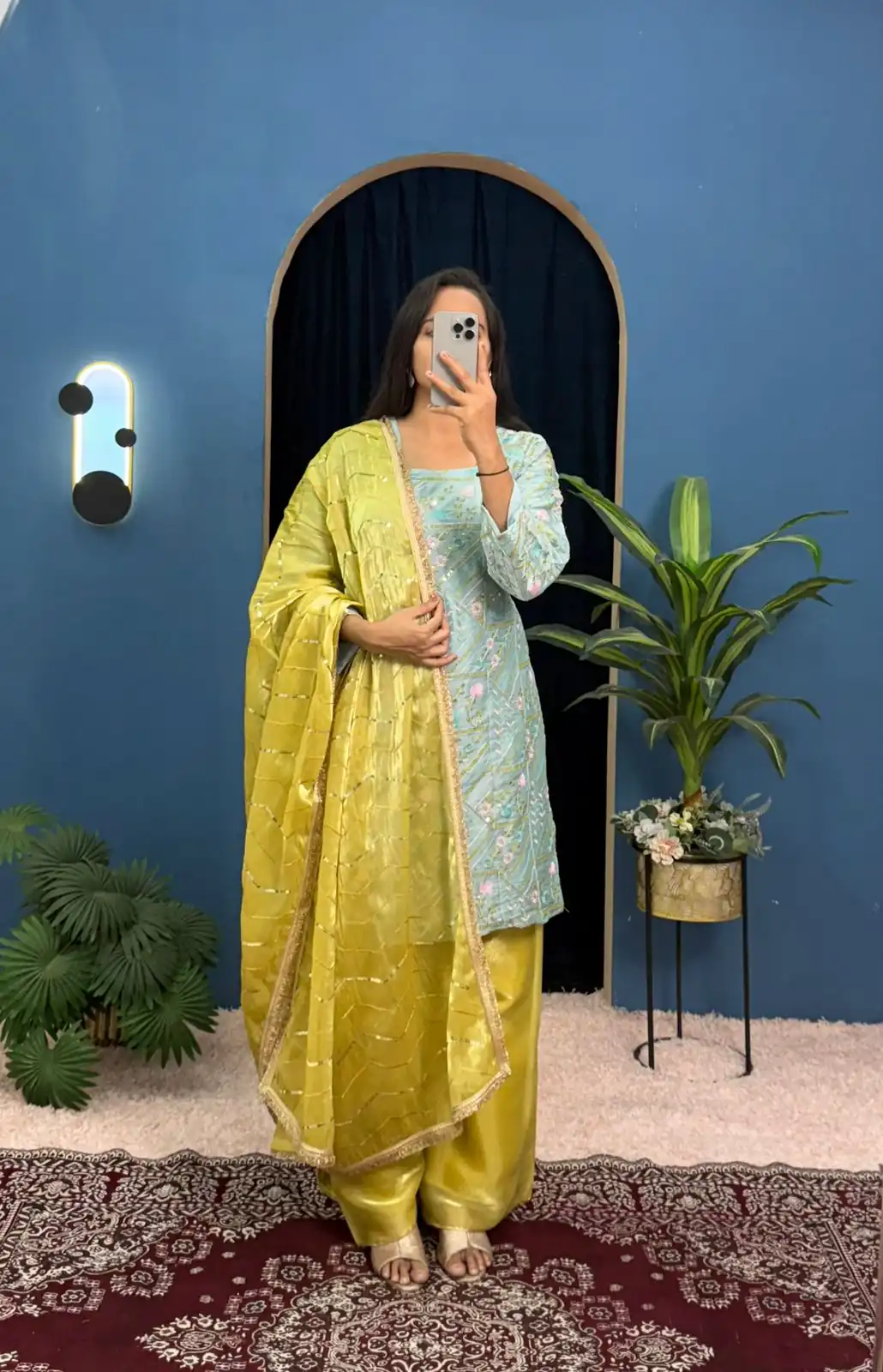 ST 1099 Sky Blue Zimmy Silk Salwar Suit Perfect for Wedding, Party, Karwa Chauth, Haldi, Eid – . Special Price ₹2449. Delivery 4-6 Working Days. Shop no | Casual Suits, Jump Suits, Creative suits, Designer Suits, Palazzo Suits, Party Wear Suits, Patiala Suits, Salwar suit, Straight Suits
