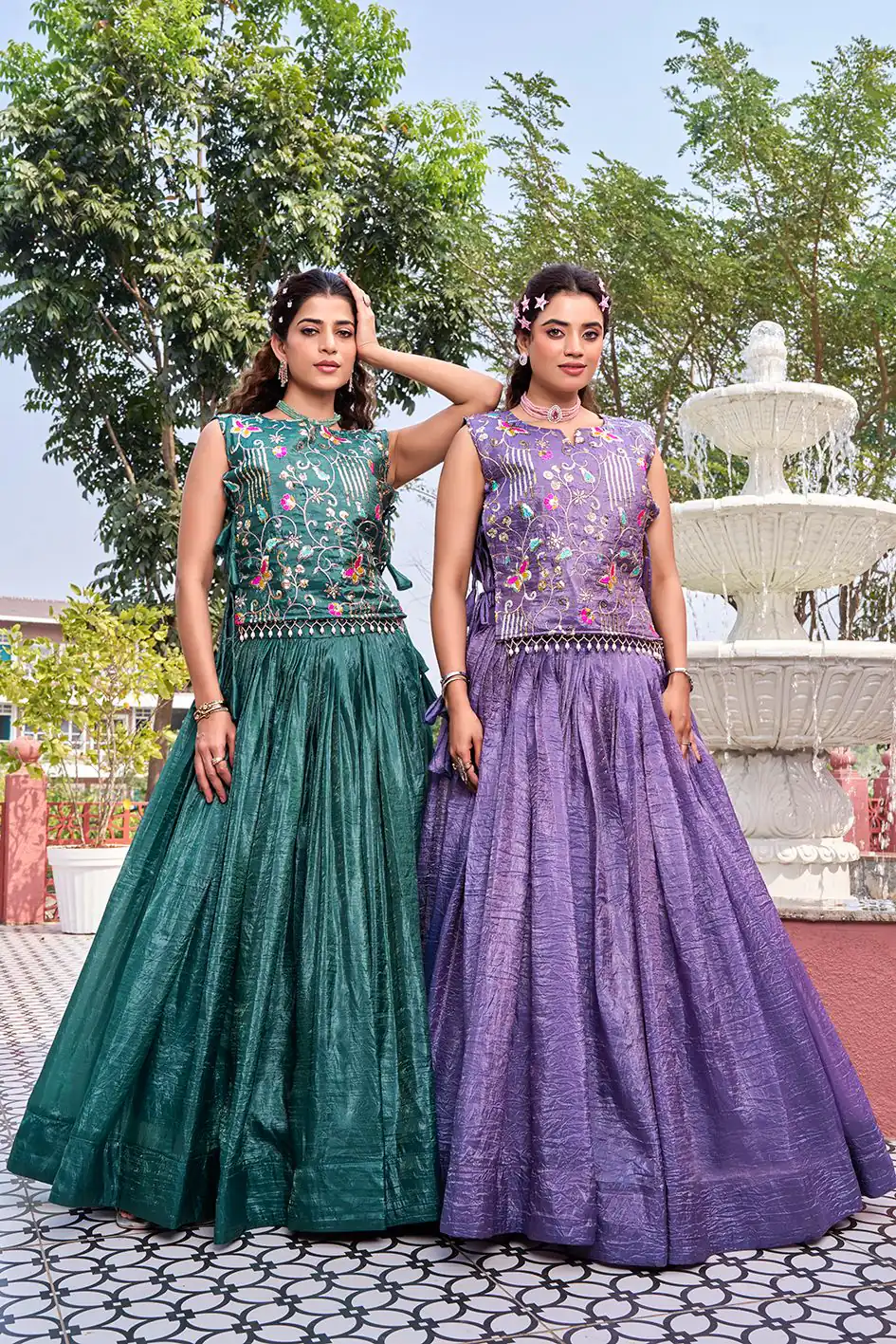Ram 166 Teal Green Gold Crush Lehenga Choli Perfect for Wedding, Party, Ethnic Day, Karwa Chauth, Sangeet Special Price ₹2549. Delivery 4-6 Working Days. | Bollywood Lehenga, Creative Lehenga, Designer Lehenga, Embroidered Lehenga, Lehenga, Party Wear Lehenga