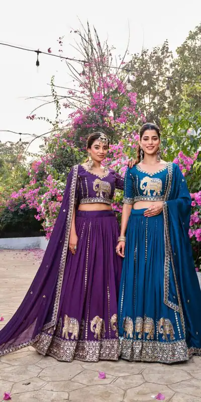 Ram 165 Blue in Color Vichitra Silk Embroidery Work Lehenga Choli . Now at just ₹2599. Delivery 4-6 Working Days. Shop now. | Bollywood Lehenga, Creative Lehenga, Designer Lehenga, Embroidered Lehenga, Lehenga, Party Wear Lehenga