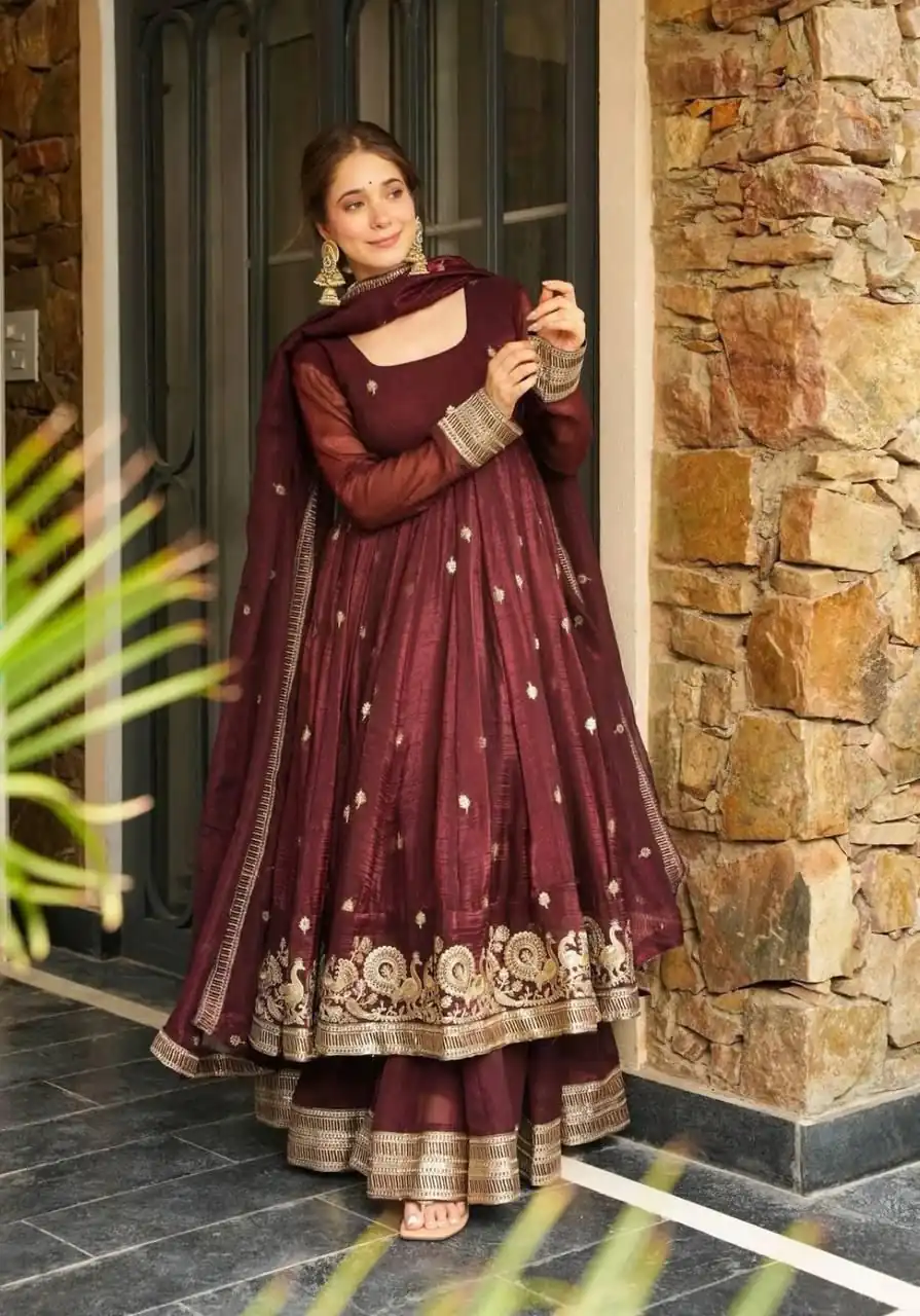 ZB 5055 Maroon Embroidery Work Salwar Suit in Teal Gold Crazy. Available at ₹2449 only. Delivery 4-6 Working Days. Shop now. | Casual Suits, Jump Suits, Creative suits, Designer Suits, Palazzo Suits, Party Wear Suits, Patiala Suits, Salwar suit, Straight Suits