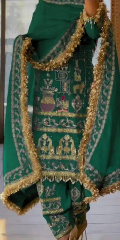 NF 1247 Green in Color Natural Crepe Embroidery Work Salwar Suit . Affordable Price ₹2599. Delivery 4-6 Working Days. Shop now. | Casual Suits, Jump Suits, Creative suits, Designer Suits, Palazzo Suits, Party Wear Suits, Patiala Suits, Salwar suit, Straight Suits