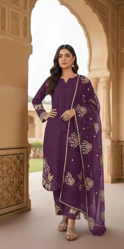 AD 202 Wine in Color Natural Crepe Embroidery Work Salwar Suit . Affordable Price ₹1849. Delivery 4-6 Working Days. Shop now. | Casual Suits, Jump Suits, Creative suits, Designer Suits, Palazzo Suits, Party Wear Suits, Patiala Suits, Salwar suit, Straight Suits