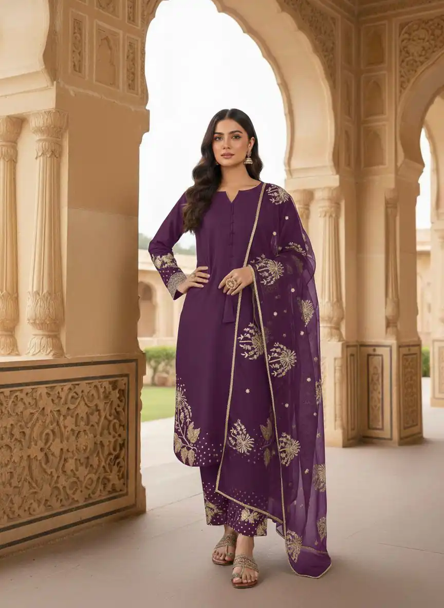 AD 202 Wine in Color Natural Crepe Embroidery Work Salwar Suit . Affordable Price ₹1849. Delivery 4-6 Working Days. Shop now. | Casual Suits, Jump Suits, Creative suits, Designer Suits, Palazzo Suits, Party Wear Suits, Patiala Suits, Salwar suit, Straight Suits