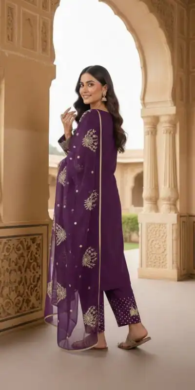 AD 202 Wine in Color Natural Crepe Embroidery Work Salwar Suit . Affordable Price ₹1849. Delivery 4-6 Working Days. Shop now. | Casual Suits, Jump Suits, Creative suits, Designer Suits, Palazzo Suits, Party Wear Suits, Patiala Suits, Salwar suit, Straight Suits