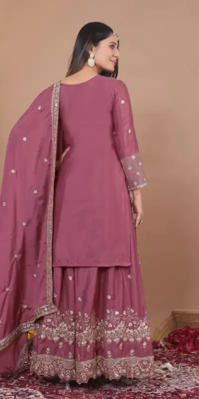 FE 128 Onion Natural Crep Salwar Suit Brown with Embroidery Work. Exclusive Offer ₹2449. Delivery 4-6 Working Days. Shop now. | Casual Suits, Jump Suits, Creative suits, Designer Suits, Palazzo Suits, Party Wear Suits, Patiala Suits, Salwar suit, Straight Suits