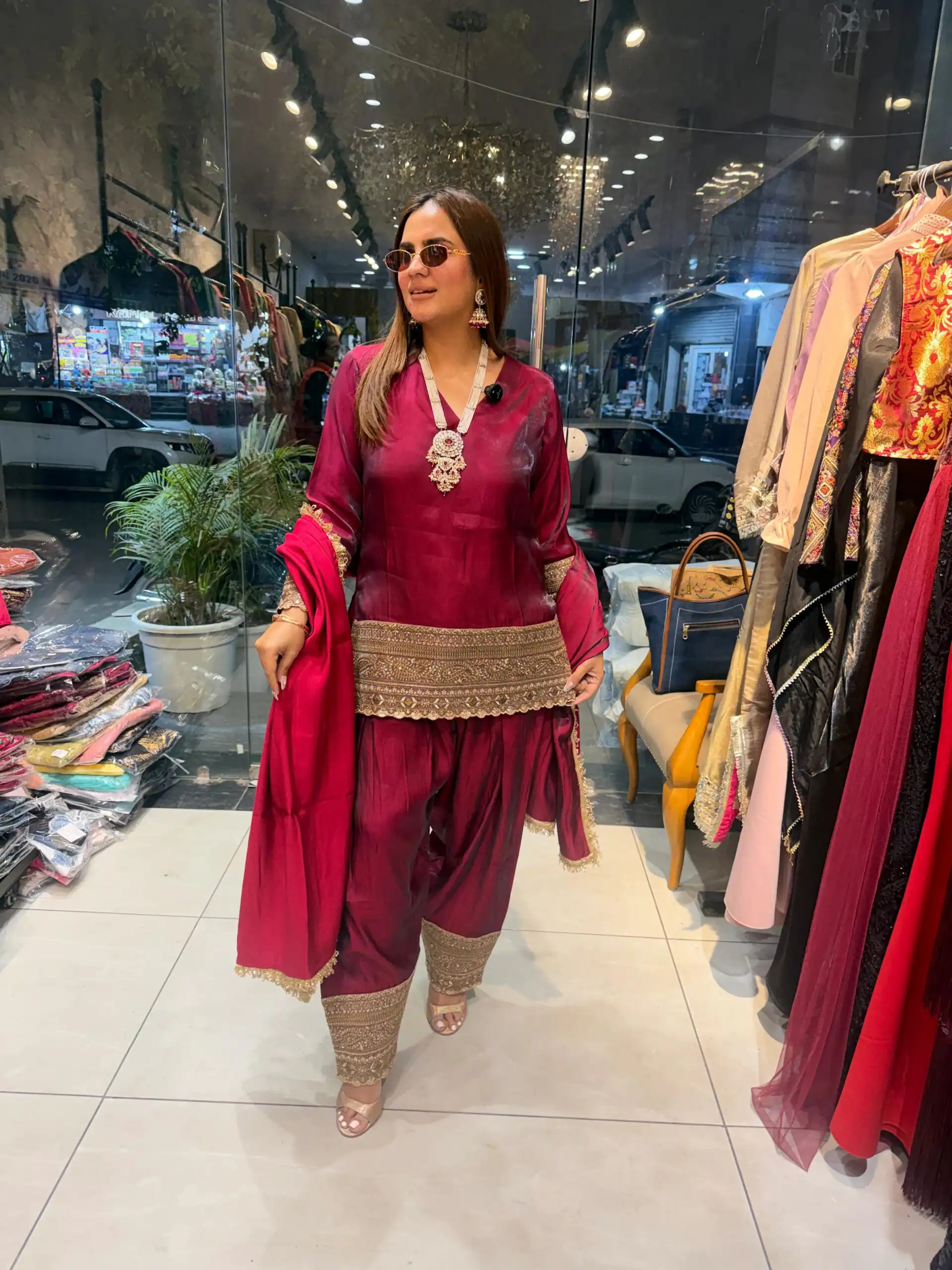 ZSR 3164 Red Fendy Silk Salwar Suitwith Embroidery Work & Lace Work. Now at just ₹2099. Delivery 4-6 Working Days. Shop now. | Casual Suits, Jump Suits, Creative suits, Designer Suits, Palazzo Suits, Party Wear Suits, Patiala Suits, Salwar suit, Straight Suits