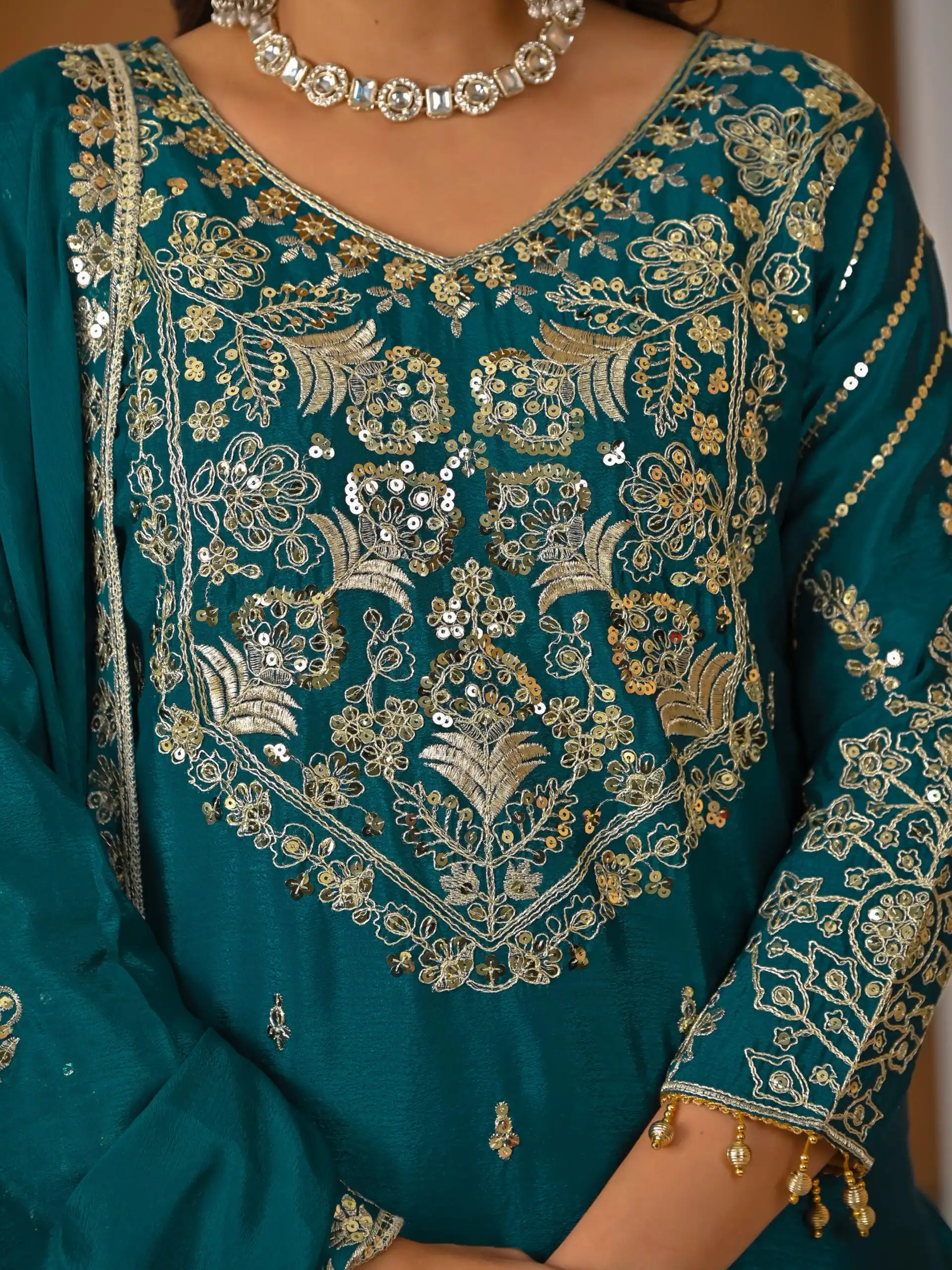 NF 1245 Teal Chinon Silk Lehenga Choli with Embroidery Work & Zari Work. Now at just ₹2449. Delivery 4-6 Working Days. Shop now. | Bollywood Lehenga, Creative Lehenga, Designer Lehenga, Embroidered Lehenga, Lehenga, Party Wear Lehenga