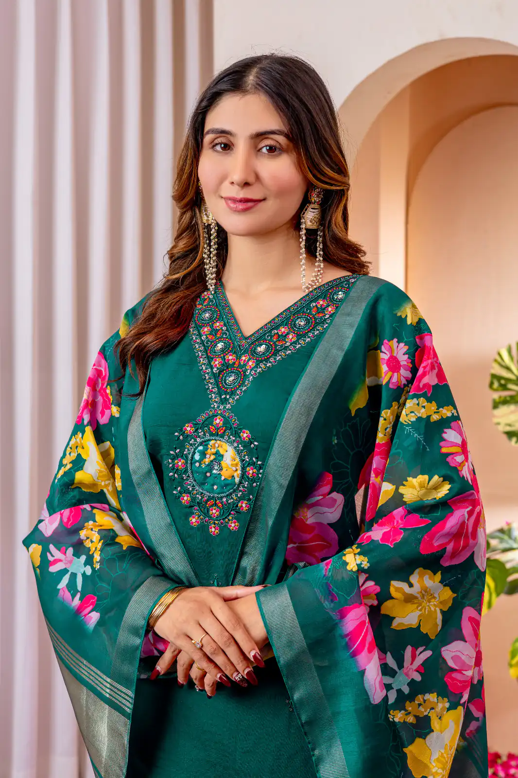 DIVA 112 Teal Green Marina Silk Salwar Suit with Embroidery Work. Introductory Price ₹1999. Delivery 4-6 Working Days. Shop now. | Casual Suits, Jump Suits, Creative suits, Designer Suits, Palazzo Suits, Party Wear Suits, Patiala Suits, Salwar suit, Straight Suits