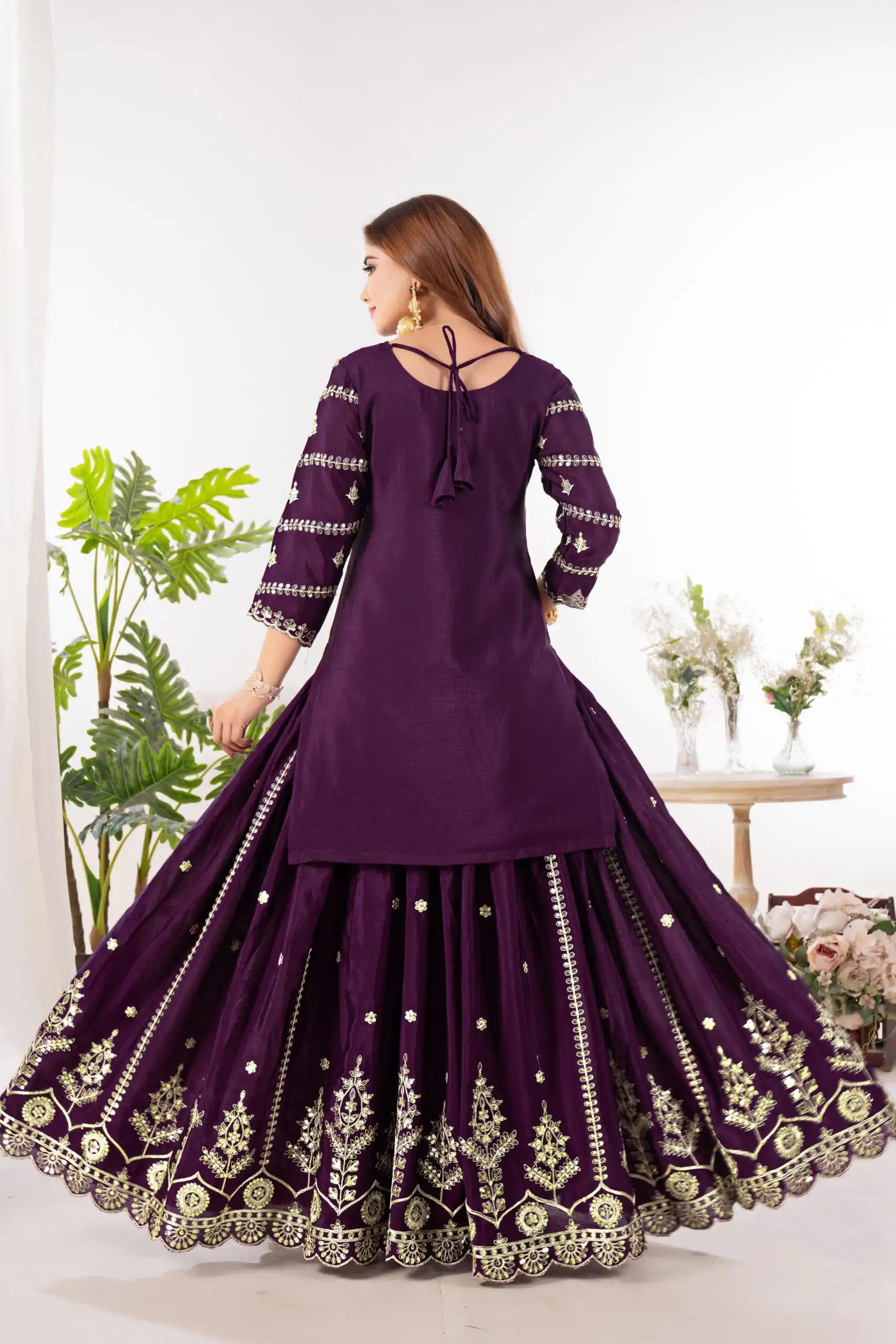 ND 5033 Wine Chinon Silk Salwar Suit with Embroidery Work & Lace Work. Affordable Price ₹2149. Delivery 4-6 Working Days. Shop now. | Casual Suits, Jump Suits, Creative suits, Designer Suits, Palazzo Suits, Party Wear Suits, Patiala Suits, Salwar suit, Straight Suits