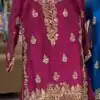 NF 1249 Wine Color Chinon Silk Salwar Suit with Embroidery Work. Online Get it for ₹2149. Delivery 4-6 Working Days. Shop now. | Casual Suits, Jump Suits, Creative suits, Designer Suits, Palazzo Suits, Party Wear Suits, Patiala Suits, Salwar suit, Straight Suits