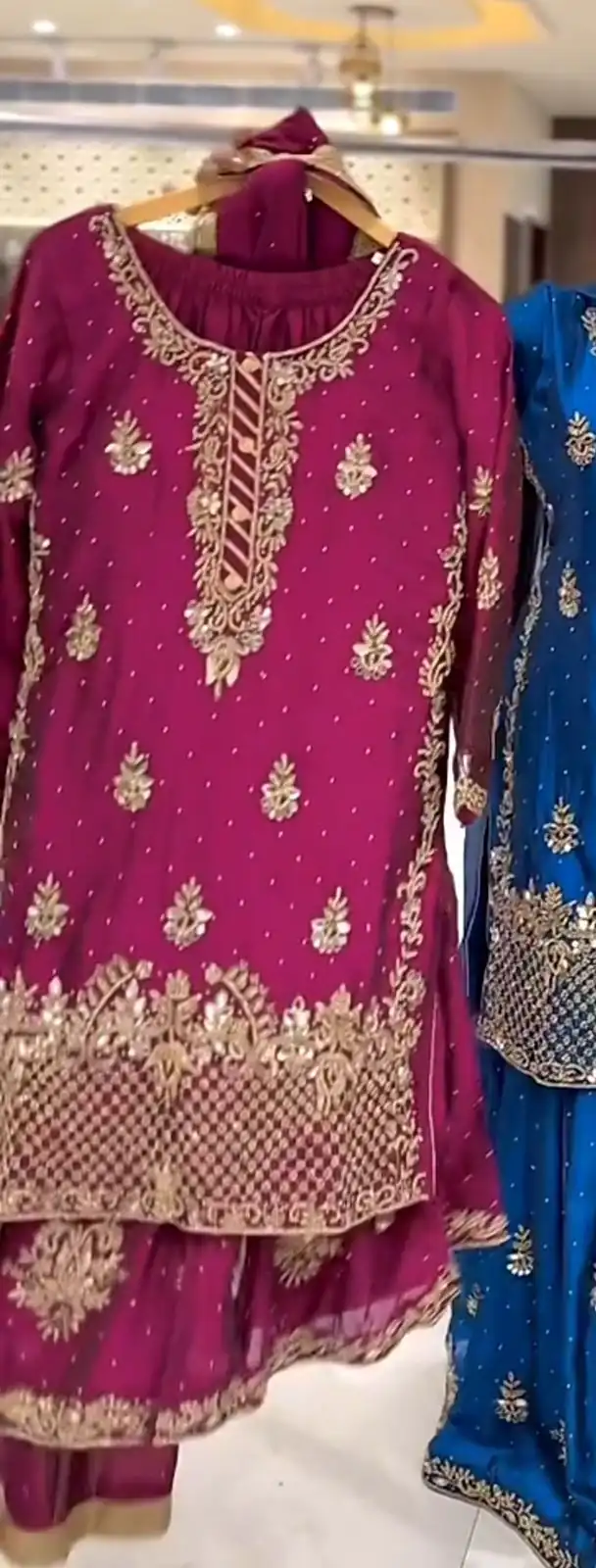 NF 1249 Wine Color Chinon Silk Salwar Suit with Embroidery Work. Online Get it for ₹2149. Delivery 4-6 Working Days. Shop now. | Casual Suits, Jump Suits, Creative suits, Designer Suits, Palazzo Suits, Party Wear Suits, Patiala Suits, Salwar suit, Straight Suits