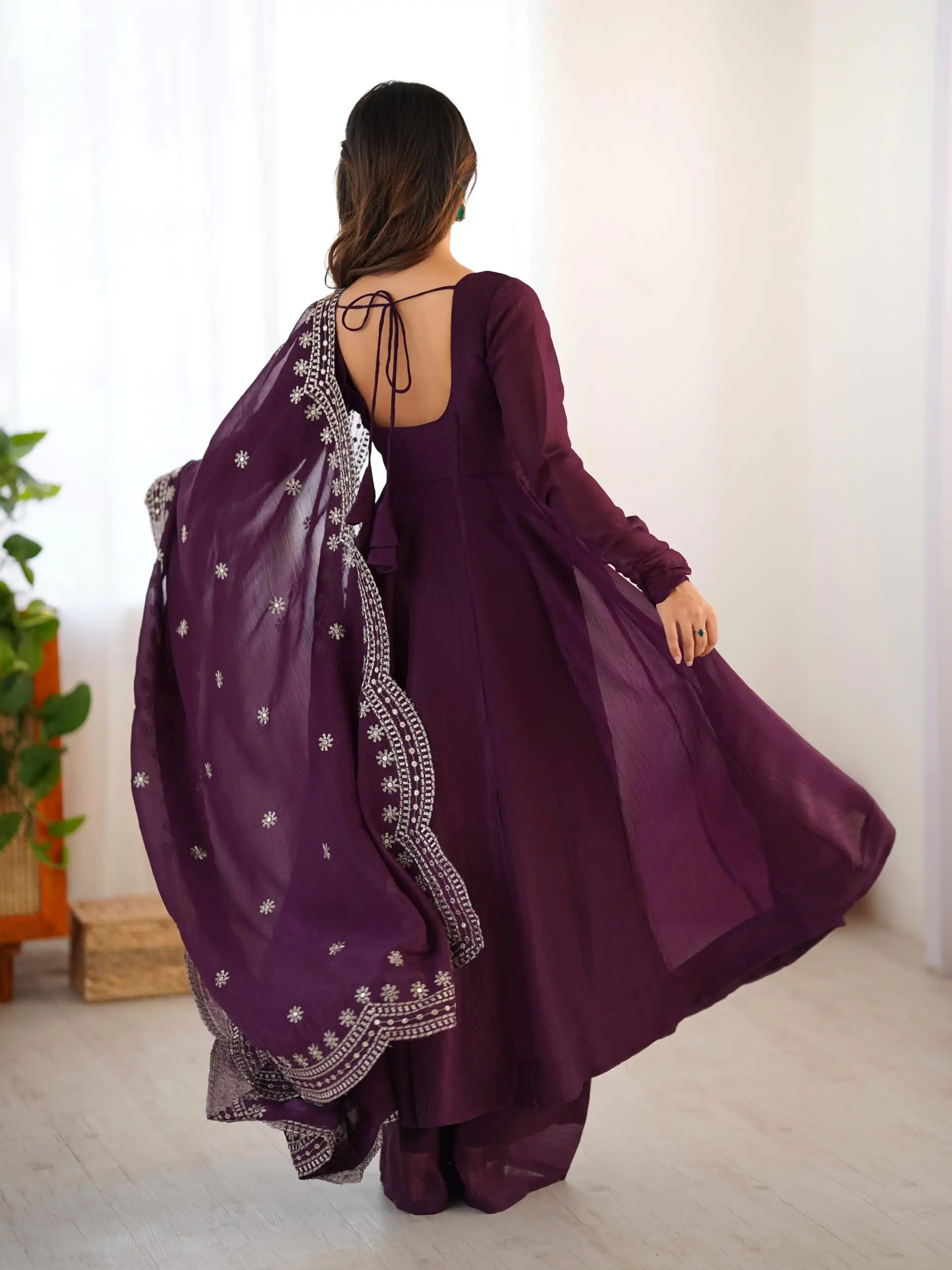 SSR 5006 Wine Fandy Silk Gown Perfect for Wedding, Party, Pongal, Traditional Day, Baby Shower – . Get it for ₹1999. Delivery 4-6 Working Days. Shop | Bollywood Gowns, Creative Gowns, Designer Gowns, Embroidered Gowns, Gowns, Party Wear Gowns