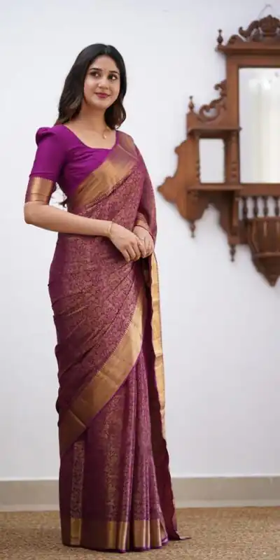 KPR 168 Wine in Soft Lichi Silk Lace Border & Lace Work Saree . Available at ₹1299 only. Delivery 4-6 Working Days. Shop now. | Creative Sarees, Bollywood Sarees, Designer Sarees, Embroidered Sarees, Ethnic Saree, Modern Digital sarees, Party Wear Sarees, Sarees