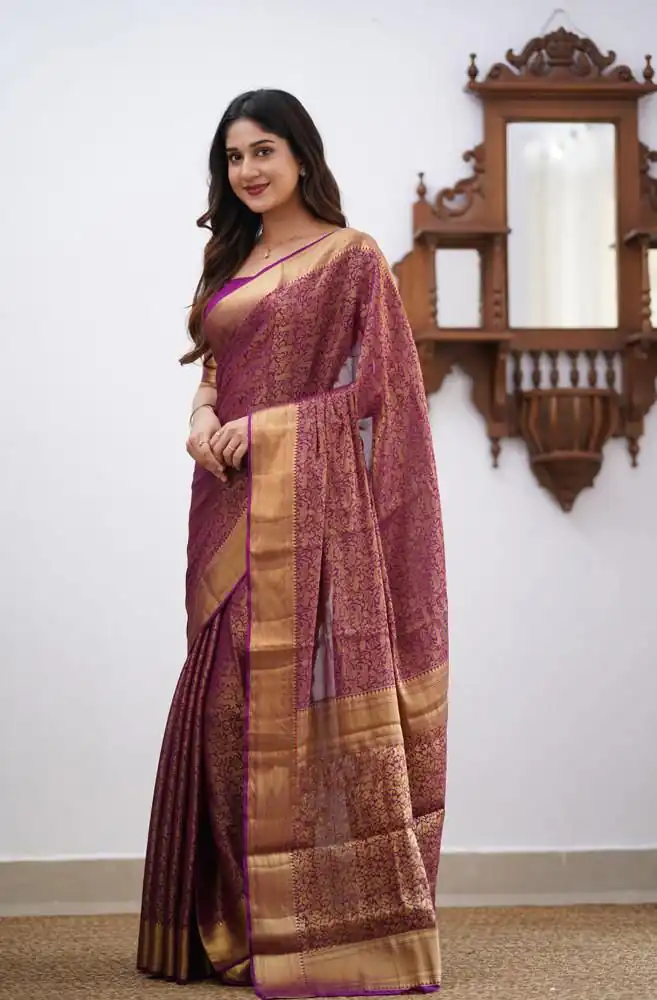 KPR 168 Wine in Soft Lichi Silk Lace Border & Lace Work Saree . Available at ₹1299 only. Delivery 4-6 Working Days. Shop now. | Creative Sarees, Bollywood Sarees, Designer Sarees, Embroidered Sarees, Ethnic Saree, Modern Digital sarees, Party Wear Sarees, Sarees