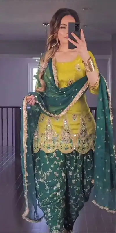 MF 288 Yellow Faux Georgette Salwar Suit with Embroidery Work. Available at ₹2099 only. Delivery 4-6 Working Days. Shop now. | Casual Suits, Jump Suits, Creative suits, Designer Suits, Palazzo Suits, Party Wear Suits, Patiala Suits, Salwar suit, Straight Suits