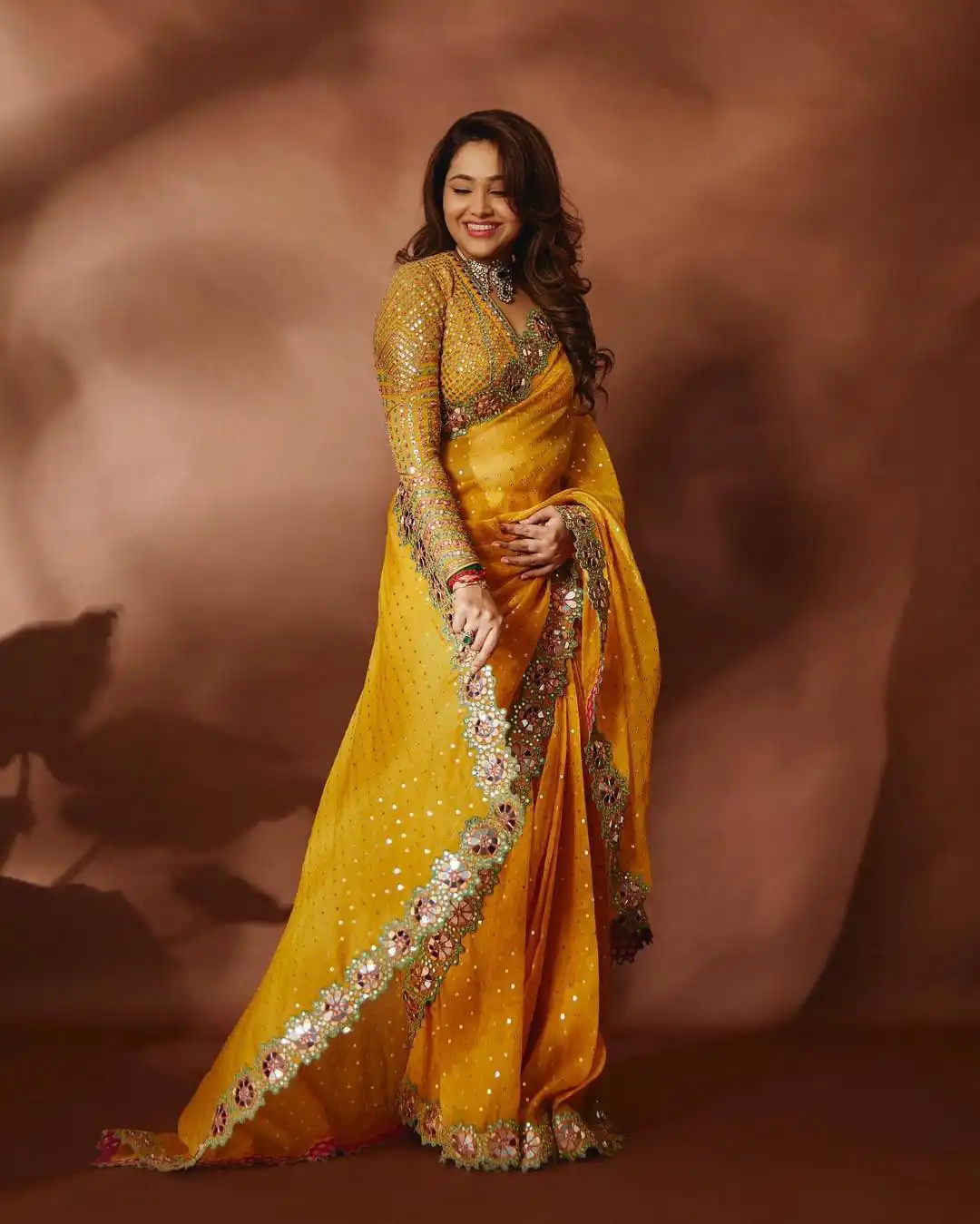 ES Aditi Yellow Faux Georgette Saree Perfect for Wedding, Party, Bridal Wear, Baisakhi, Raksha Bandhan –. Introductory Price ₹2449. Delivery 4-6 Workin | Creative Sarees, Bollywood Sarees, Designer Sarees, Embroidered Sarees, Ethnic Saree, Modern Digital sarees, Party Wear Sarees, Sarees