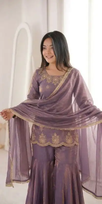 ZSR 3166 Purple Color Fendy Silk With Embroidery Work Salwar Suit. Get it for ₹2149. Delivery 4-6 Working Days. Online Shop now. | Casual Suits, Jump Suits, Creative suits, Designer Suits, Palazzo Suits, Party Wear Suits, Patiala Suits, Salwar suit, Straight Suits