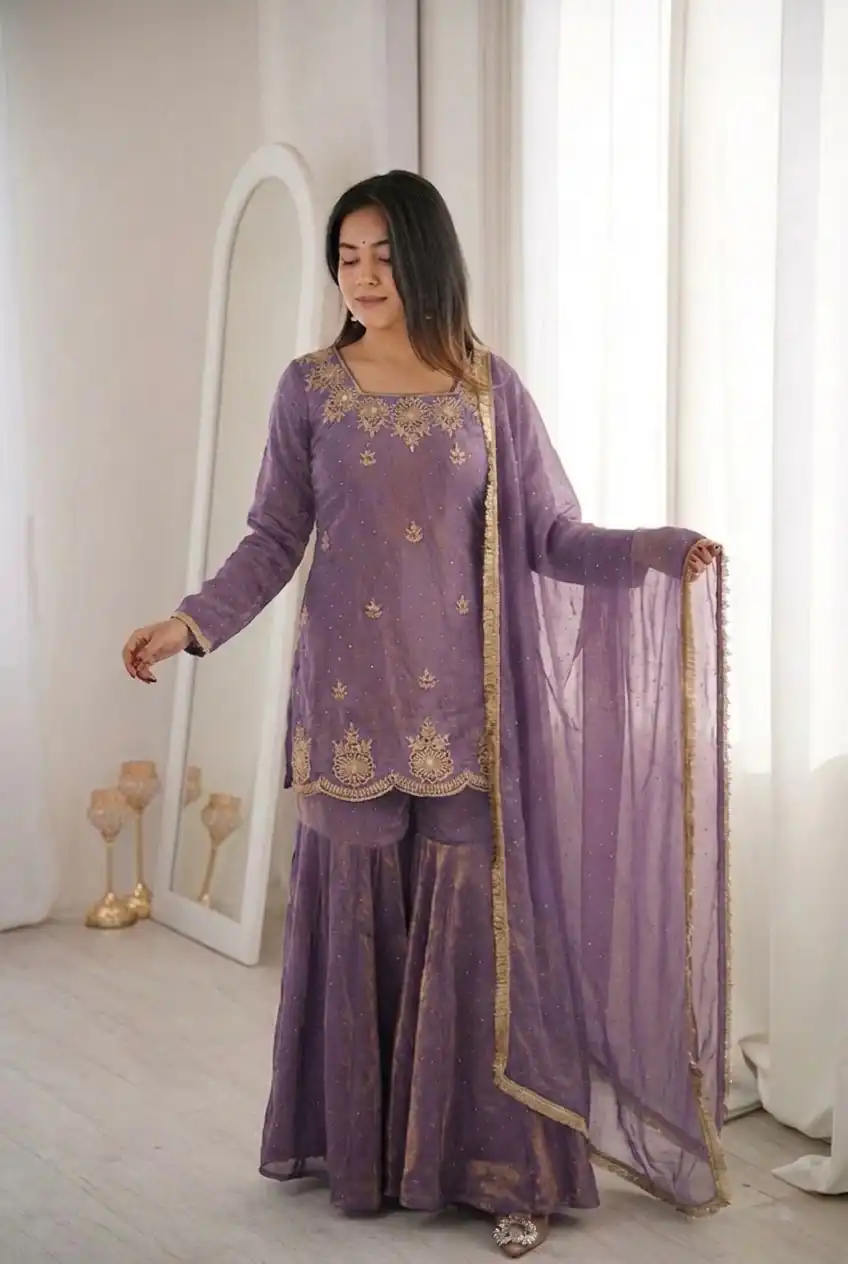 ZSR 3166 Purple Color Fendy Silk With Embroidery Work Salwar Suit. Get it for ₹2149. Delivery 4-6 Working Days. Online Shop now. | Casual Suits, Jump Suits, Creative suits, Designer Suits, Palazzo Suits, Party Wear Suits, Patiala Suits, Salwar suit, Straight Suits