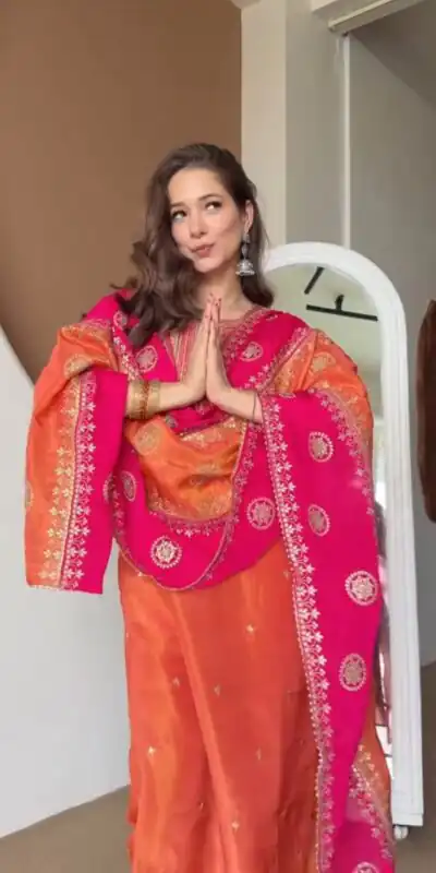 DC 119 Orange Chinon Salwar Suit with Embroidery Work & Digital Print. Festive Deal ₹1899. Delivery 4-6 Working Days. Shop now. | Casual Suits, Jump Suits, Creative suits, Designer Suits, Palazzo Suits, Party Wear Suits, Patiala Suits, Salwar suit, Straight Suits
