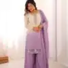 SR 1712 Lavender Color Faux Georgette Salwar Suit with Designer Work. Affordable Price ₹1999. Delivery 4-6 Working Days. Shop now. | Casual Suits, Jump Suits, Creative suits, Designer Suits, Palazzo Suits, Party Wear Suits, Patiala Suits, Salwar suit, Straight Suits
