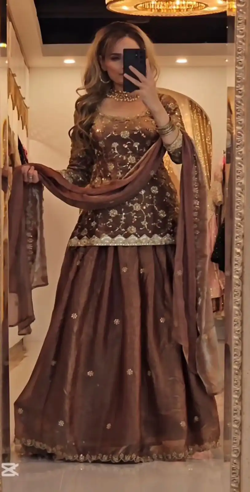 MF 473 Brown in Color Fandy Silk Designer Work Lehenga Choli . Affordable Price ₹2399. Delivery 4-6 Working Days. Shop now. | Bollywood Lehenga, Creative Lehenga, Designer Lehenga, Embroidered Lehenga, Lehenga, Party Wear Lehenga