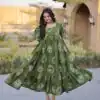 KA 1249 Green Color Cotton Kurti with Printed Designer Work. Exclusive Offer ₹1519. Delivery 4-6 Working Days. Online Shop now. | Bollywood Kurti, Creative Kurtis, Designer Kurti, Kurti, Party Wear Kurti, Selfie Kurti