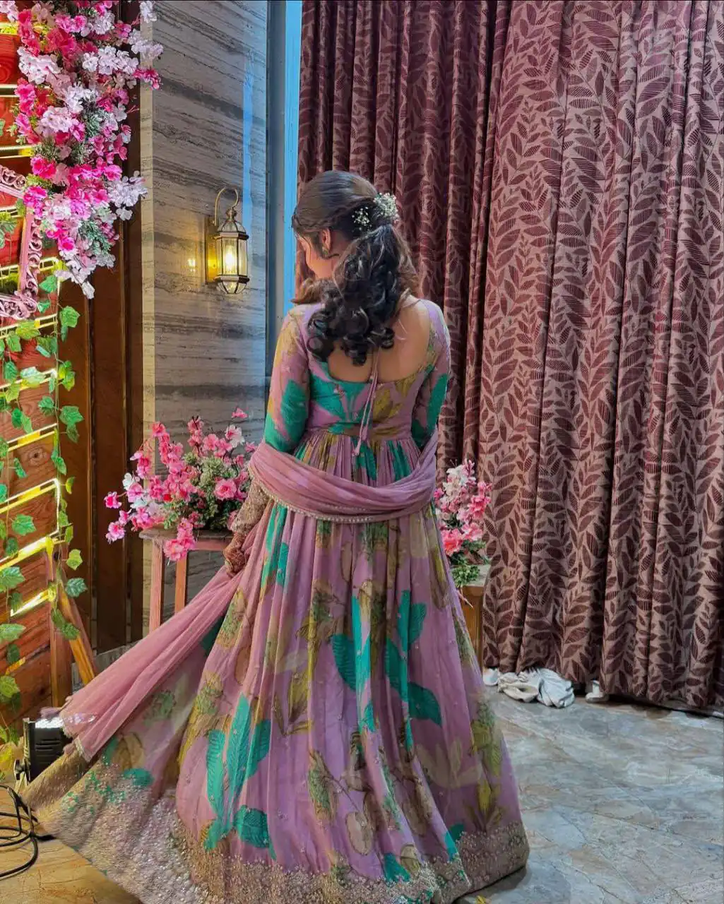 Perfect for Wedding, Party, Durga Puja, Diwali, Anniversary – ZB 5054 Pink Pink Fox Georgette Gown. Now at just ₹2149. Delivery 4-6 Working Days. Shop now. | Bollywood Gowns, Creative Gowns, Designer Gowns, Embroidered Gowns, Gowns, Party Wear Gowns