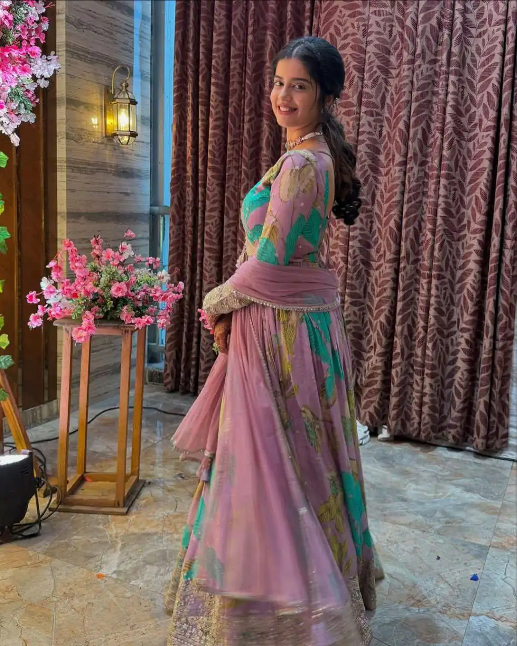 Perfect for Wedding, Party, Durga Puja, Diwali, Anniversary – ZB 5054 Pink Pink Fox Georgette Gown. Now at just ₹2149. Delivery 4-6 Working Days. Shop now. | Bollywood Gowns, Creative Gowns, Designer Gowns, Embroidered Gowns, Gowns, Party Wear Gowns