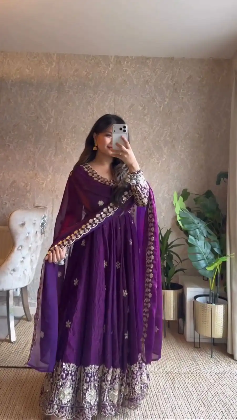 RTC 6034 Purple Color Fendy Silk Anarkali Suit with Thread Embroidery. Grab it for ₹2549. Delivery 4-6 Working Days. Shop now. | Anarkali Suits, Bollywood Anarkali, Creative-Anarkali, Designer Anarkali, Embroidered Anarkali, Party Wear Anarkali